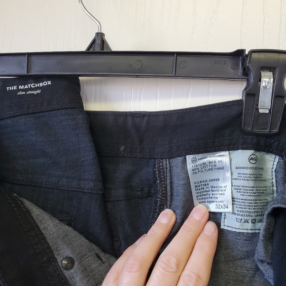 AG Men's The Matchbox slim straight Black jeans - Picture 5 of 6